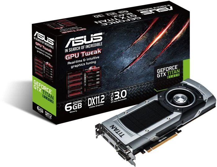 ASUS GeForce GTX Titan Black, GTXTITANBLACK-6GD5, 6GB GDDR5, 2x DVI, HDMI, DP