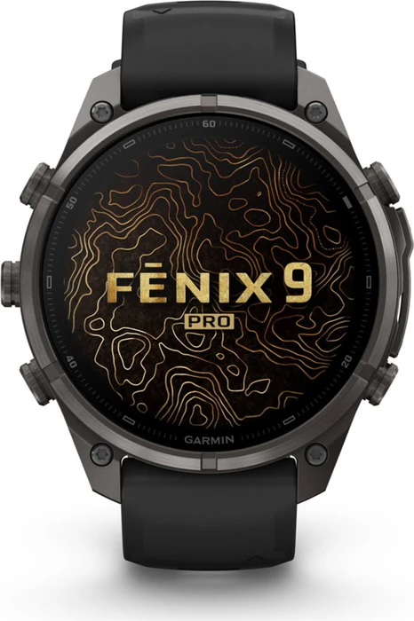 Garmin Fenix 9 Pro inReach 47mm carbon grey dlc titanium/black-pebble grey