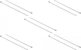 DeLOCK Edelstahl Kabelbinder, 4.6mm, 500mm, edelstahl, 10 Stück