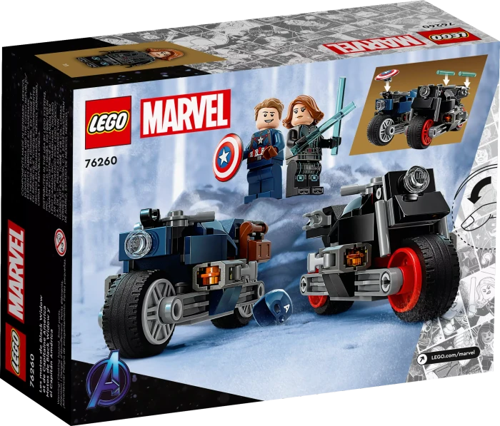 LEGO Marvel Super Heroes Spielset - Black Widows & Captain Americas Motorräder