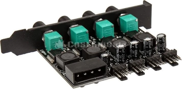 Lamptron CP436, PCI-Slotblende, Lüftersteuerung, 4-Kanal, schwarz