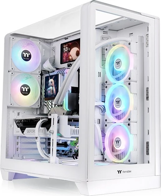 Thermaltake View 390 TG Snow, weiß, Glasfenster