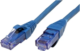 Roline / Secomp GHMT Patchkabel, Cat6a, U/UTP, RJ-45/RJ-45, 0.5m, blau