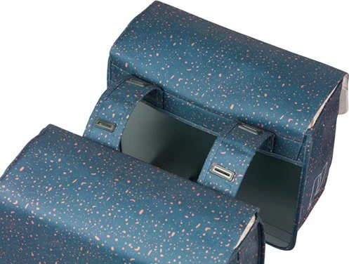 Basil Flair Doppeltasche Gepäcktasche navy