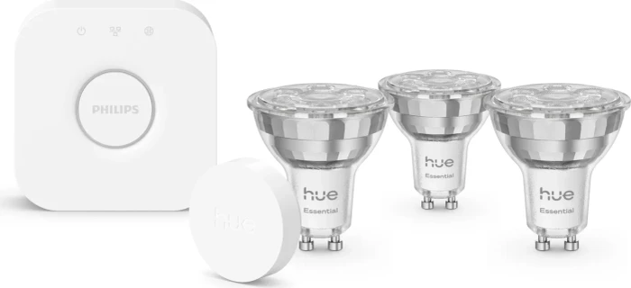 Philips Hue Essential White and Color Ambiance 345 GU10 4.7W Starter-Kit