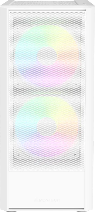 Montech X2 Plus, weiß, Glasfenster