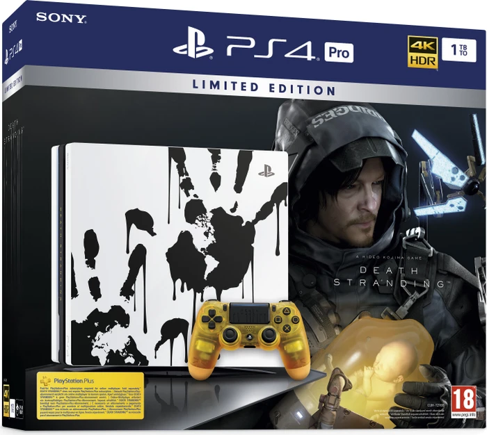 Sony PlayStation 4 Pro - 1TB Death Stranding Limited Edition Bundle weiß/schwarz