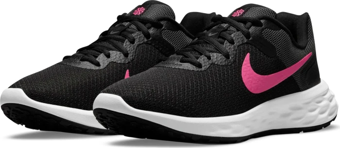 Nike Revolution 6 Next Nature black/iron grey/hyper pink (Damen)