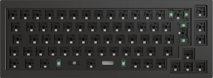 Keychron Q2 QMK Custom, 65% Layout, Barebone Tastatur, Carbon Black, ISO
