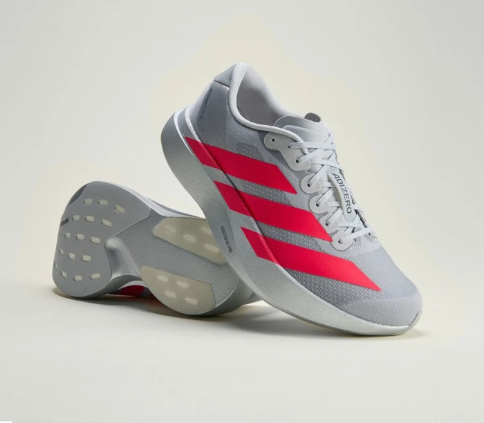 adidas Adizero Evo SL silver metallic/lucid red/iron metallic (Herren)