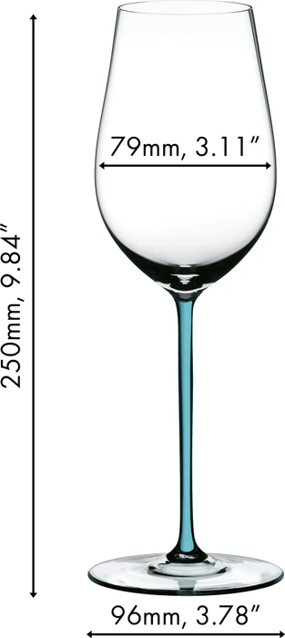 Riedel Fatto A Mano Riesling/Zinfandel Weißweinglas türkis