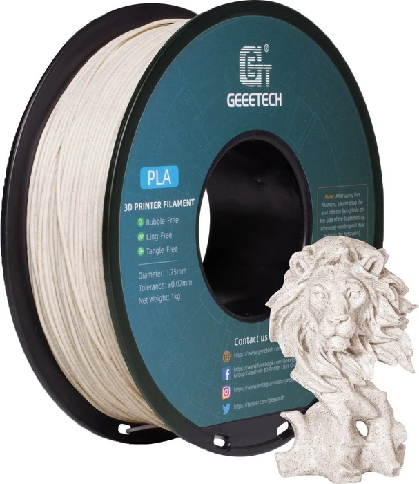 Geeetech PLA, Marble, Spule, 1.75mm, 1.00kg
