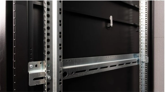 Roline / Secomp Pro Serie 19" Serverschrank 42HE, montiert, Gitternetztür, IP20, RAL 9005, 1000mm tief