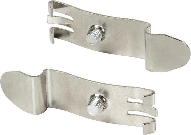 LogiLink Hutschienenhalter mit Befestigungsschraube, Metall, 2 Stück