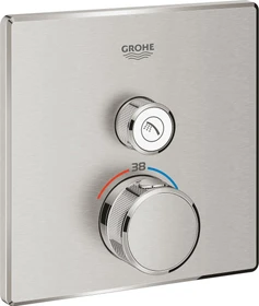 Grohe Grohtherm SmartControl Thermostat mit 1 Ventil supersteel
