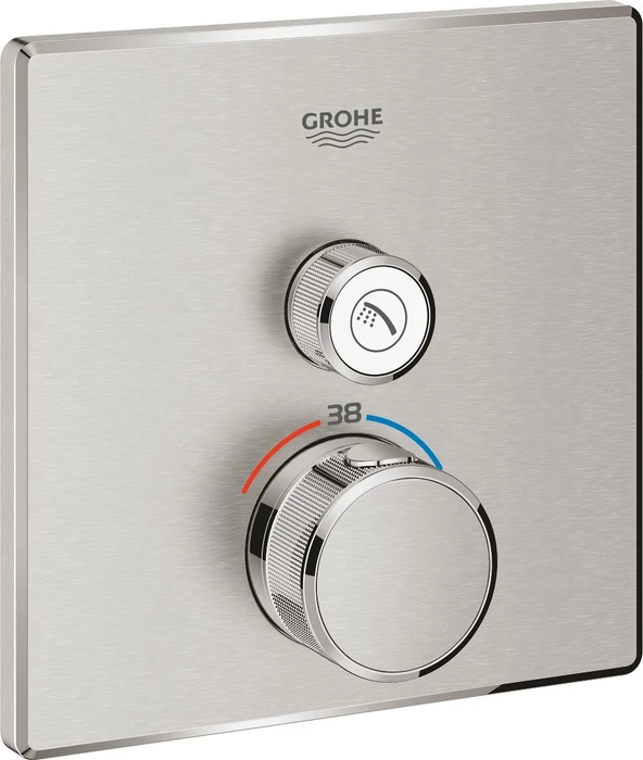 Grohe Grohtherm SmartControl Thermostat mit 1 Ventil supersteel