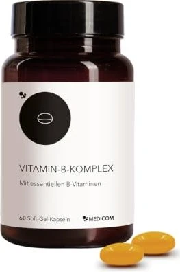 Medicom Vitamin-B-Komplex Weichkapseln, 60 Stück