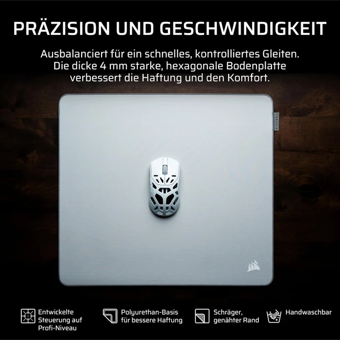 Corsair MM PRO Control Gaming Mouse Pad - Medium 320x300mm, grau