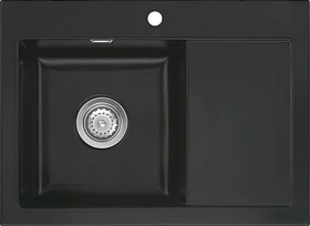 systemceram Mera 70 Einbau Becken links nigra