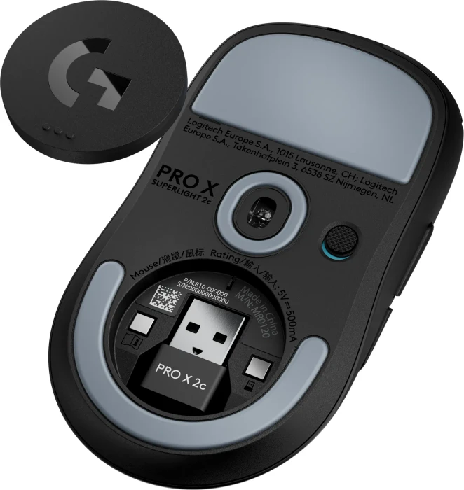 Logitech G Pro X Superlight 2c Compact Lightspeed schwarz, USB