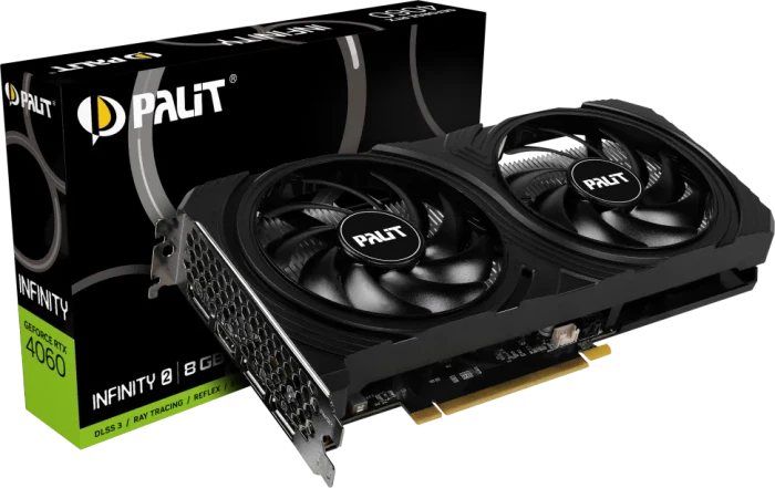 Palit GeForce RTX 4060 Infinity 2, 8GB GDDR6, HDMI, 3x DP