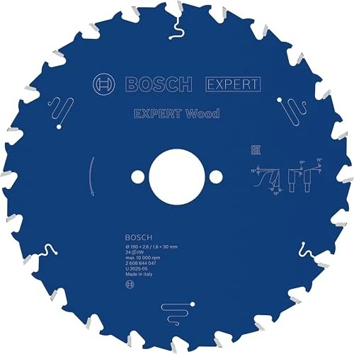 Bosch Professional Expert for Wood Kreissägeblatt 24Z, 190x1.3x30mm, 1 Stück