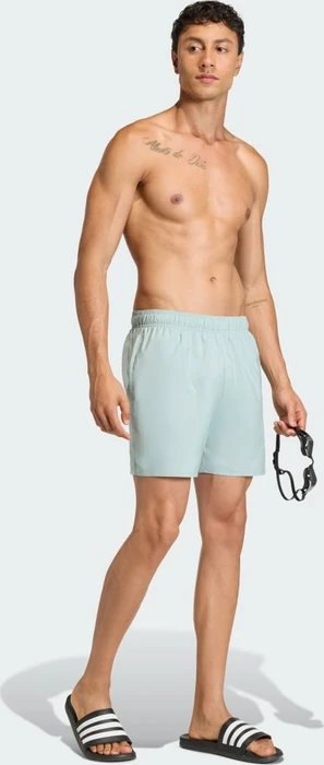 adidas Swim 5-Inch Badeshorts wonder sage/white (Herren)
