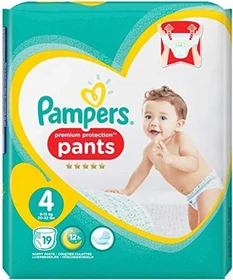 Pampers Premium Protection Pants Gr.4 Einwegwindel, 9-15kg, 19 Stück