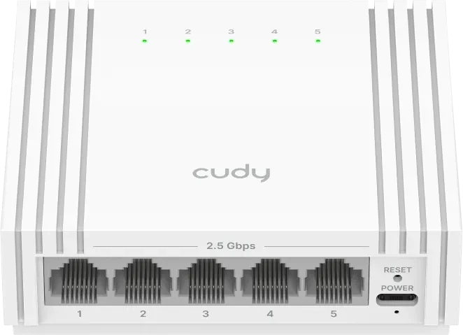 Cudy HS10 Desktop 2.5G Smart Switch HS105U, 5x RJ-45