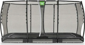 Exit Toys Allure Premium mit Sicherheitsnetz 244x427cm Bodentrampolin schwarz
