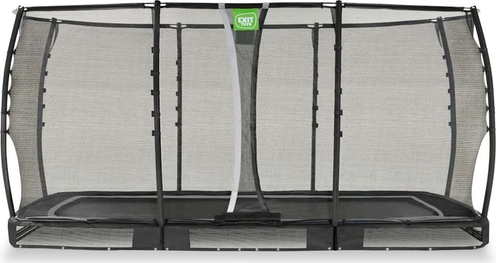 Exit Toys Allure Premium mit Sicherheitsnetz 244x427cm Bodentrampolin schwarz