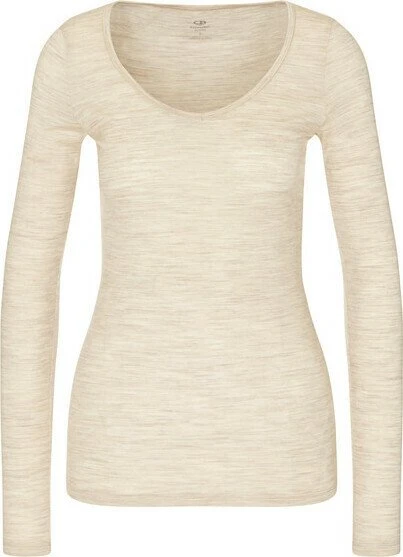 Icebreaker Siren Sweetheart Funktionsshirt langarm fawn heather (Damen)