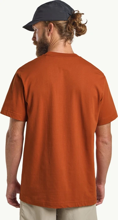 Jack Wolfskin Brand T-Shirt kurzarm burnt orange (Herren)