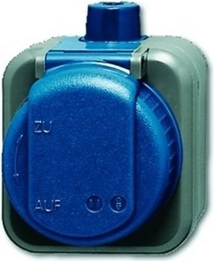 Busch-Jaeger Busch-Duro 2000 WDI IP66 SCHUKO Steckdose 2-polig