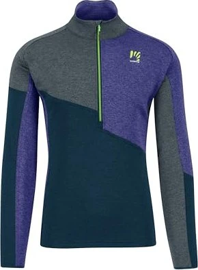 Karpos Federa Half Zip Fleece Funktionsshirt langarm midnight/dark slate/liberty (Herren)