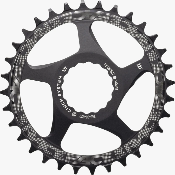 RaceFace Single Ring Narrow/Wide Cinch Direct Mount 38 Zähne Kettenblatt schwarz