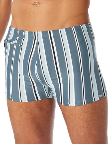 Schiesser Aqua Streifen Badehose atlantikblau (Herren)