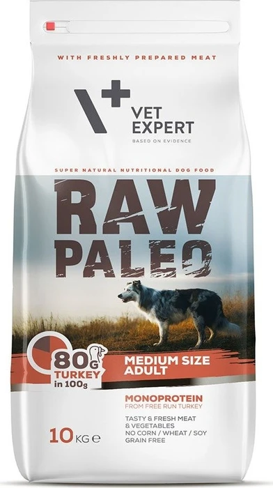 VetExpert Hundetrockenfutter Raw Paleo Adult Medium, 10kg