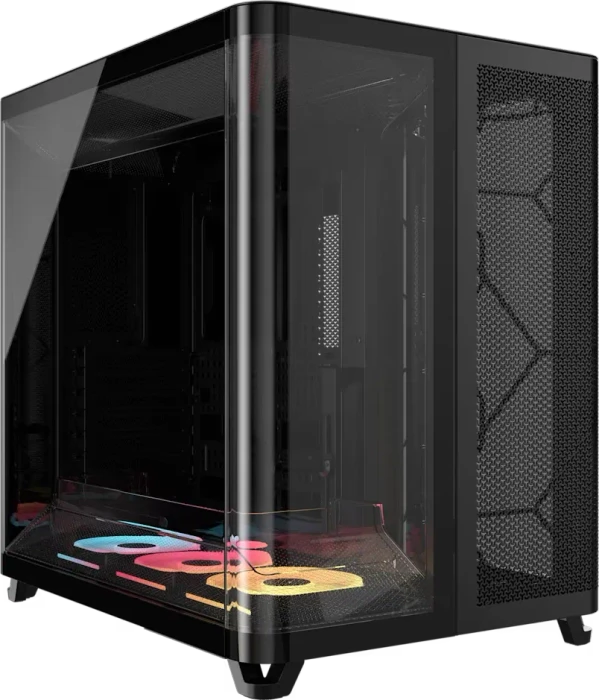 Corsair Air 5400 LX-R RGB iCUE LINK Black, schwarz, Glasfenster