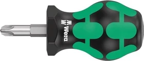 Wera Kraftform Plus Serie 300 355 PZ Stubby Pozidriv Schraubendreher, PZ3x25mm