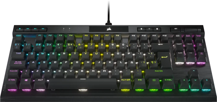 Corsair Gaming K70 RGB TKL - Champion Series, LEDs RGB, Corsair OPX, USB, ES