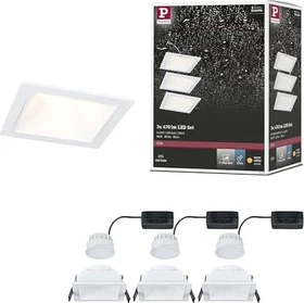 Paulmann Cole Coin LED 6W Einbauleuchte weiß, 3 Stück