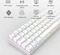 RK Royal Kludge RK61 60% Wireless, weiß, LEDs RGB, hot-swap, RK BLUE, USB/Bluetooth, US Vorschaubild