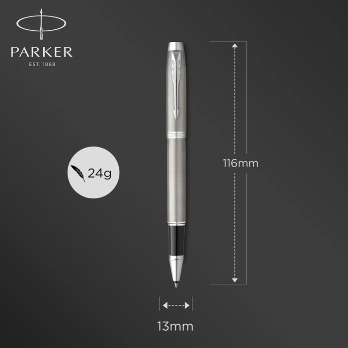 Parker IM Tintenroller (Mine) stainless steel lacquer/chrome trim, Geschenkbox