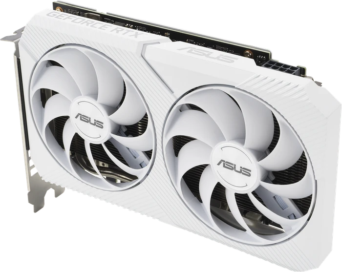 ASUS Dual GeForce RTX 3060 White OC, DUAL-RTX3060-O8G-WHITE, 8GB GDDR6, HDMI, 3x DP