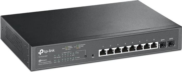 TP-Link TL-SG2200 JetStream Desktop Gigabit Smart Switch, 8x RJ-45, 2x SFP, 150W PoE+