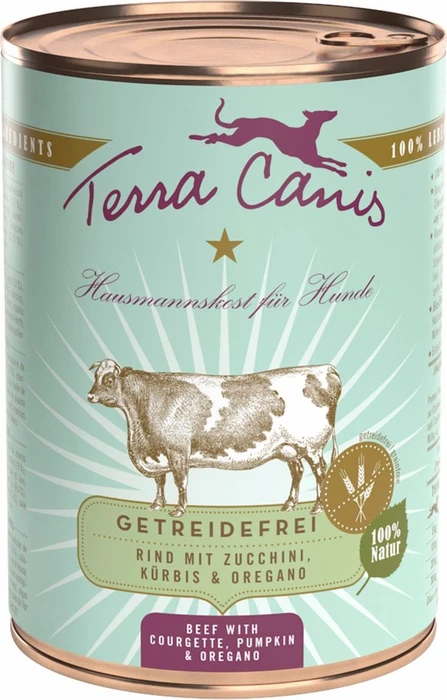 Terra Canis Sensitiv Rind mit Zucchini, Kürbis und Oregano, 400g
