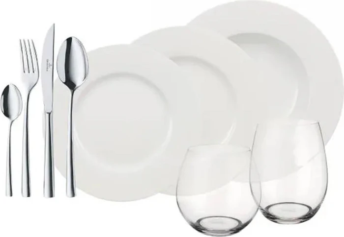 like by Villeroy & Boch Wonderful World White 4 Friends Tafelservice natur, 36-tlg.