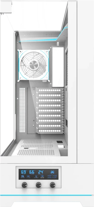 DarkFlash DY450L Pro White, Glasfenster