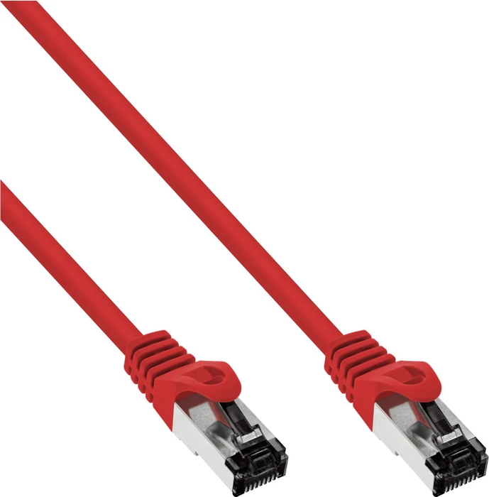 InLine Patchkabel, Cat8.1, S/FTP, RJ-45/RJ-45, 15m, rot (78815R)